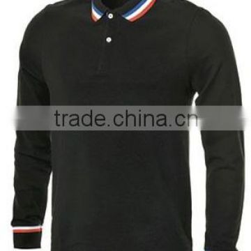 bright color polo shirts long sleeve men's clothing