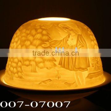 christmas porcelain tealight holder-BC007-07007