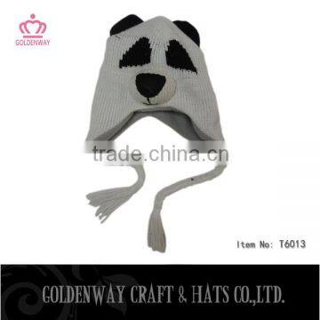 cute panda baby animal knitting hats winter hat crochet