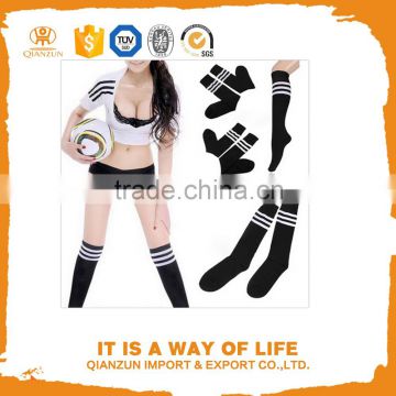 Striped Classic Design Sport Over Knee Pure Cotton Soccer Socks