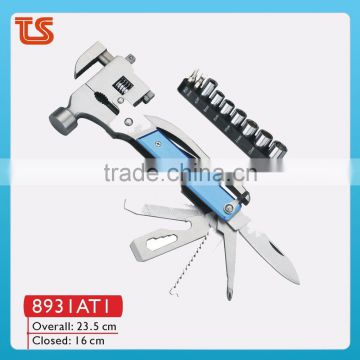 2014 Multi wrench with hammer/Pocket survival tool/multi hammer ( 8931AT1 )