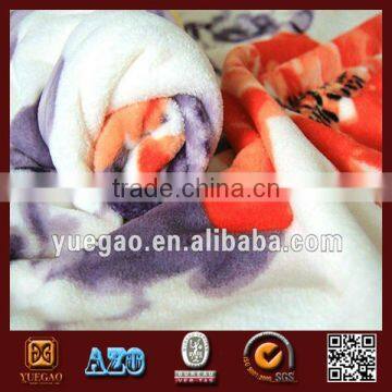 100% polyester printed flannel super soft blanket