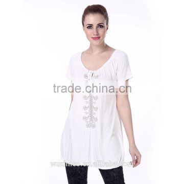 High-end top grade short sleeve ladys clothing t shirts