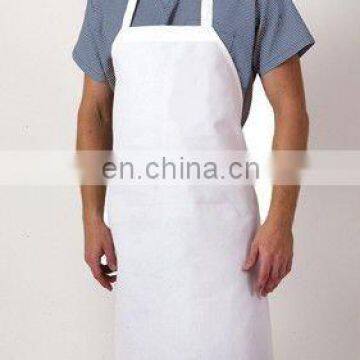 White adult bib apron