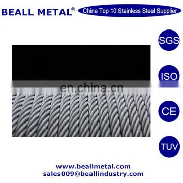1x9 7x19 1x19 7x7 cable wire/wire rope 316 stainless steel