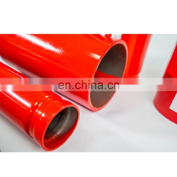 ERW Steel pipe SCH 40 complain to ASTM A 795 red Painted pipe with ARL 3000