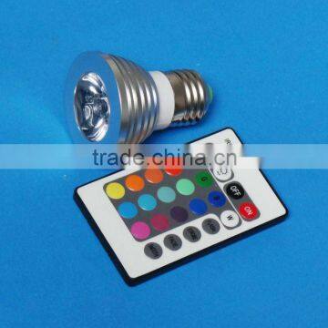 High Power 3W RGB LED Spotlight With Remote Controller