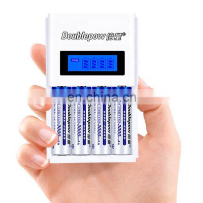 Custom logo K98 LCD Smart AA AAA Rechargeable Battery Charger for Ni-MH Ni-CD battery