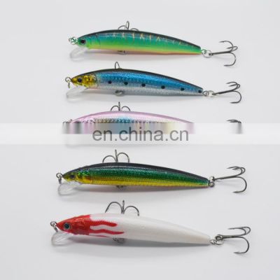 Free Sample 3D Eyes 12cm 18g Fishing Wobblers Crankbait Hard Artificial Bait Floating Minnow Lure for Saltwater