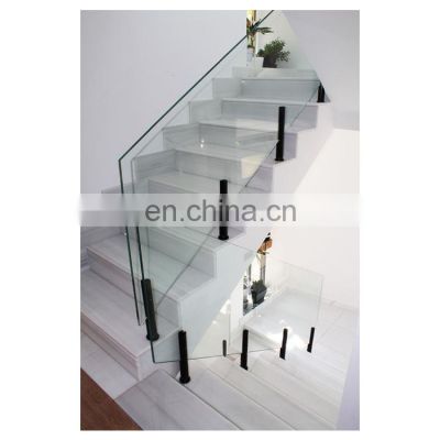 Spigot Tempered Glass Staircase/Balcony Balustrades & Handrails Railing Design Stairfor Project