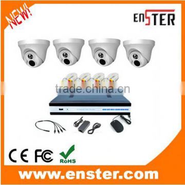 cctv camera kit 1.0MP 4 channel DVR AHD camera kit with low cost