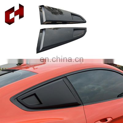 CH ABS Matt Black Automotive Accessories Car Air Vent Cover Rear Window Louvers Side Vent Cover For Ford Mustang 2015-2017