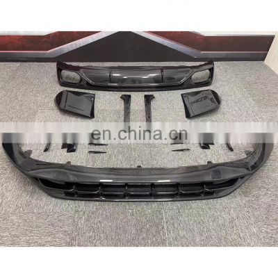 Runde Top Ranking Quality Real Carbon Fiber Material For ABT Style Audi Q8 Front Lip Rear Lip Wind Knife Body Kit