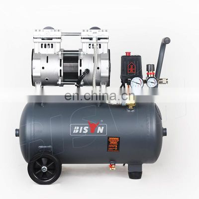 Bison Electric Silent Portable Oil Free Air Compressor 1.1Kw 230V Oil Free Reciprocating Piston Air Compressor