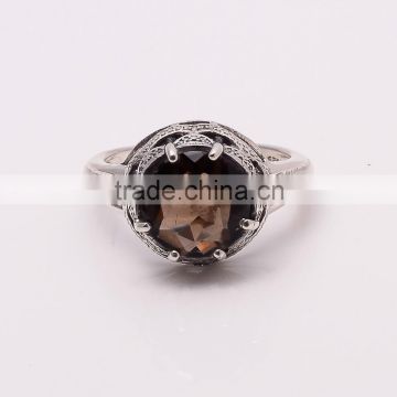 SMOKY RING Ring,925 sterling silver jewelry wholesale,WHOLESALE SILVER JEWELRY,SILVER EXORTER,SILVER JEWELRY FROM INDIA