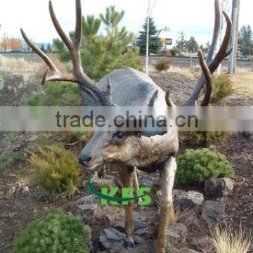 Bronze animal garden statue of stag