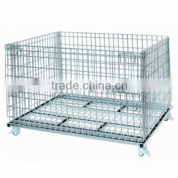 High Quality Steel Wire Mesh Folding Storage Cage