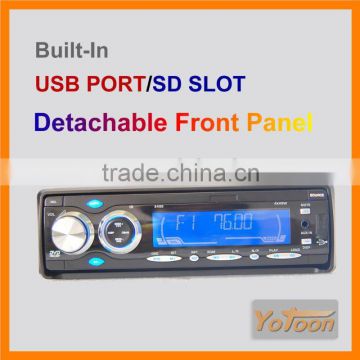 1 Din Detachable Front Panel DVD/VCD/MP3/CD Player