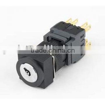 GA6-16HF-11Y CNGAD 16mm 3-position square selector key switch