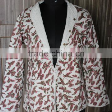 Rajsthani Traditional indian Handmade kantha jackets Bird Print
