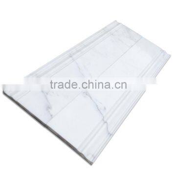oriental white marble flooring baseboard in china