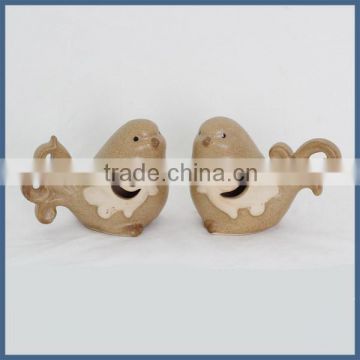 Wholesale small ceramic bird figurines for garden decoration
