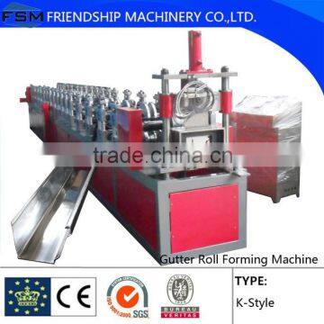 K-Style Gutter Machine For Rainwater Hydraulic Cutting Plc Control