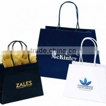 Wholesale decorative luxury recyclable hand kraft gift paper bag