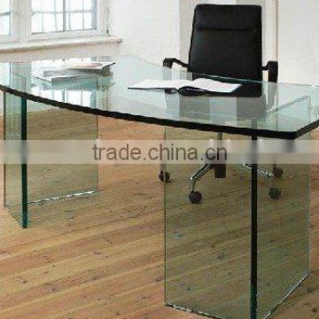 Shaped All Glass Table