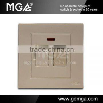 5A Double pole fuse switch with Neon