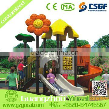 modern design kids outdoor playground equipment child plastic slides