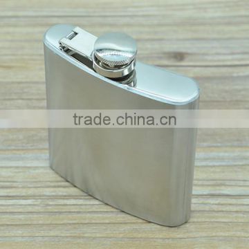 170ml 108g Portable Outdoor portable copper cover stainless steel Hip Flask 6 oz hip flask 6oz pot