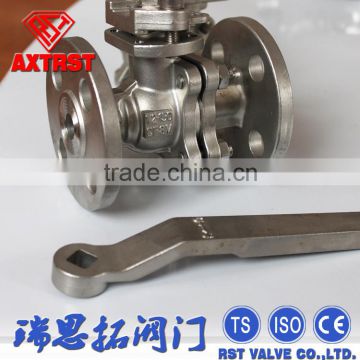handle operated 2pc stainless steel normal pressure floating ball valve