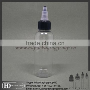 Best selling 60ml transparent e liquid plastic dropper bottle with 60 ml eliquid dropper bottle made in China