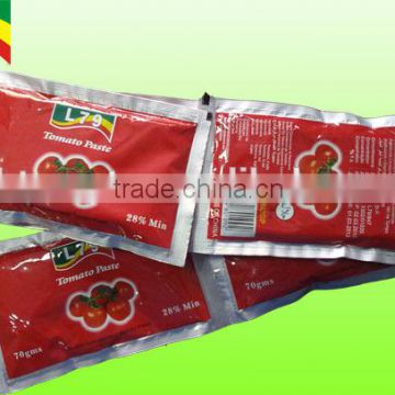 70g 40g 100g factory china tomato paste sachet best quality manufacturer