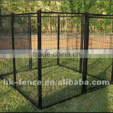 24" black 8 pen exercise security dog kennel
