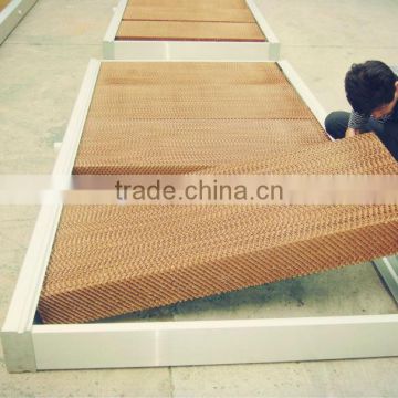 Customized evaporative air cooling pad/corrugated cellulose cooling pad