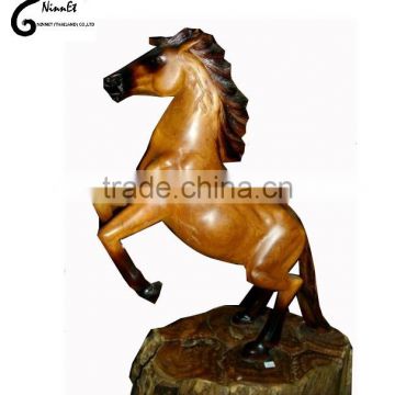Crafts wooden Horses from Thailand