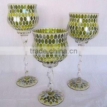 Hand Made cheap colorful glass goblet