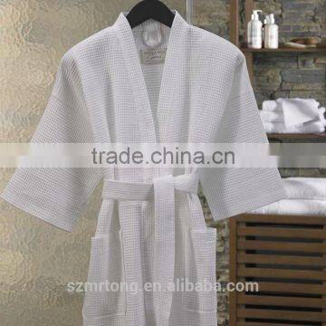 Wholesale Custom White Waffle Hotel Spa Bathrobe