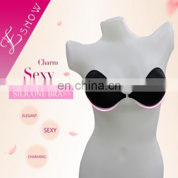 ES6623 China Wholesale Hotsale Backless Nude Push up Invisible Free Bra for Swimwear