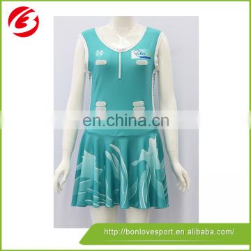 Top design custom sublimation wholesales netball jerseys design netball dress