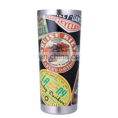 Mexican style stainless steel coffee tumbler vacuum Insulated tea mug beer tumbler
