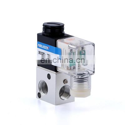 China Direct Drive small size aluminum solenoid valve for air directly acting mini solenoid valve 3way 2position 3V1-M5 3/2 way