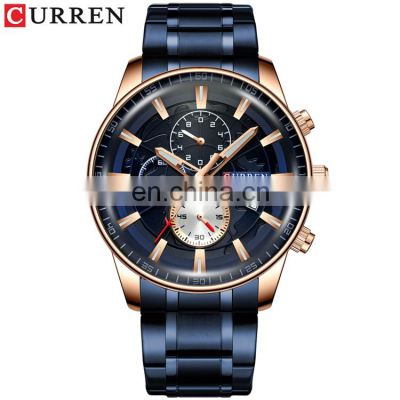 CURREN 8362 recommended china supplier men minimalist watch with calendar 5atm water resistant quartz watch