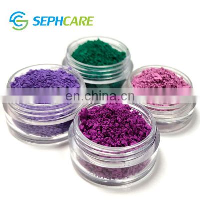 Sephcare matte ultramarine blue pink violet pigment chrome oxide green pigment