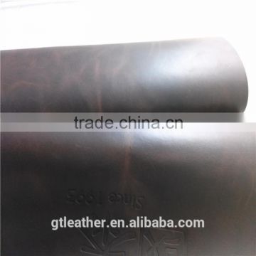 China cowhide pull up shoe split leather