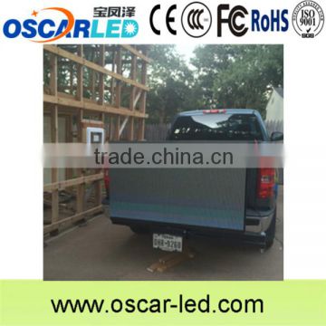 High brightness P6 outdoor smd full color video advertising screen on the truck rear