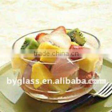 borosilicate crystal glass eco salad bowl