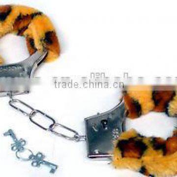 Party night funny plush metal handcuff toy wholesale sex toy HK2007
